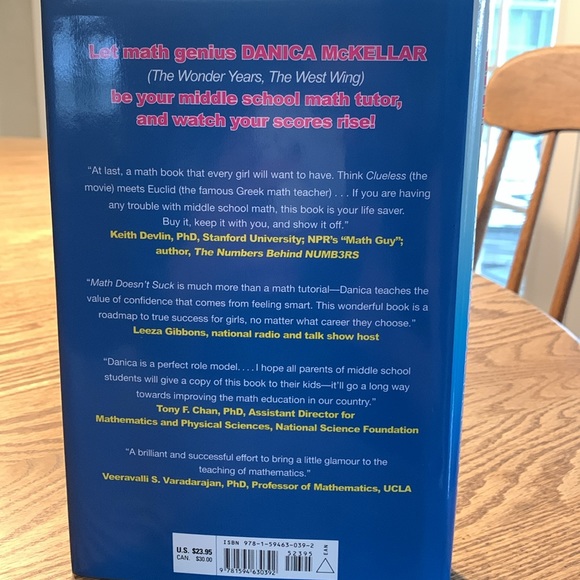 “Math Doesn’t Suck” Hardback Book - Assist Middle & Jr High School Students! - Picture 3 of 11